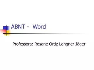 abnt word