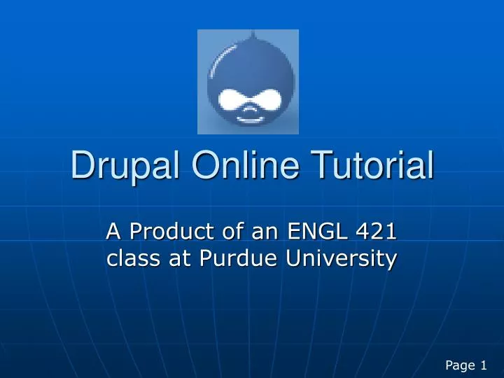 drupal online tutorial