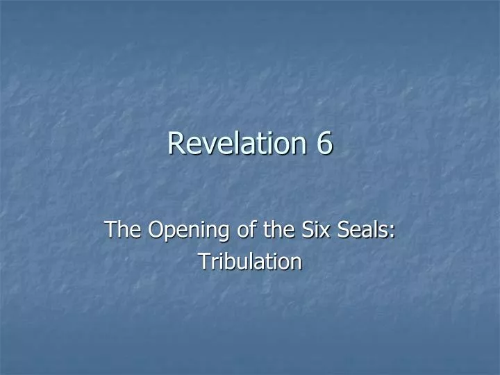 revelation 6