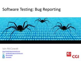 Software Testing: Bug Reporting