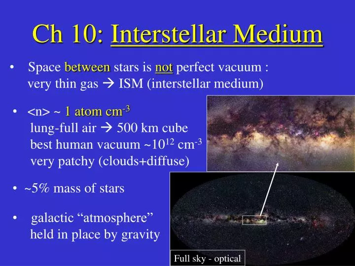 ch 10 interstellar medium