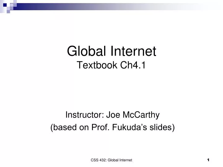 global internet textbook ch4 1