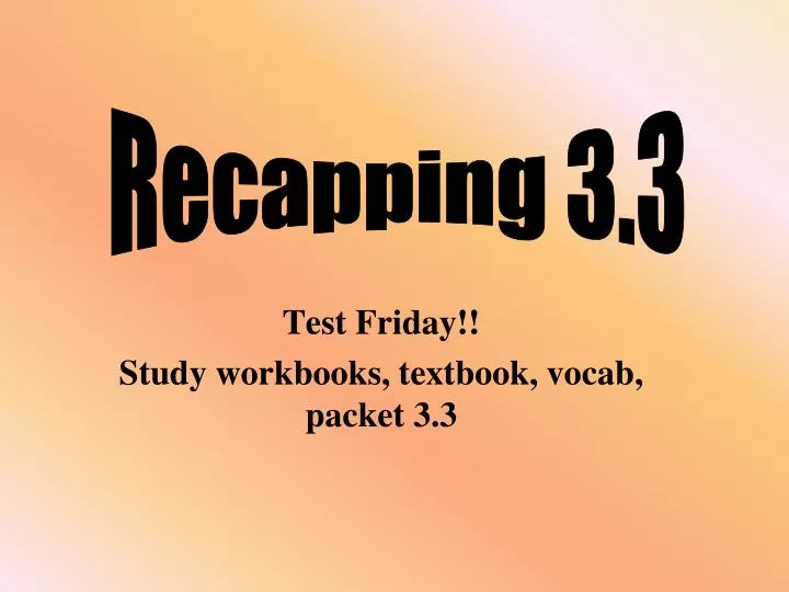 test friday study workbooks textbook vocab packet 3 3