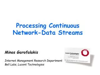 Processing Continuous Network-Data Streams