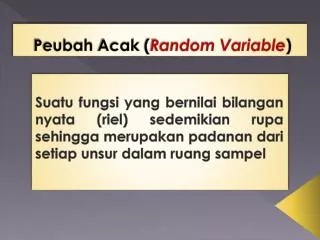 peubah acak random variable