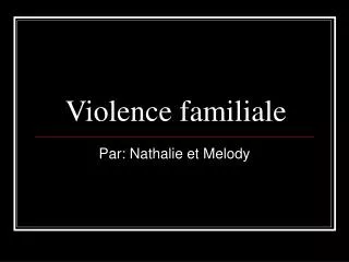 violence familiale