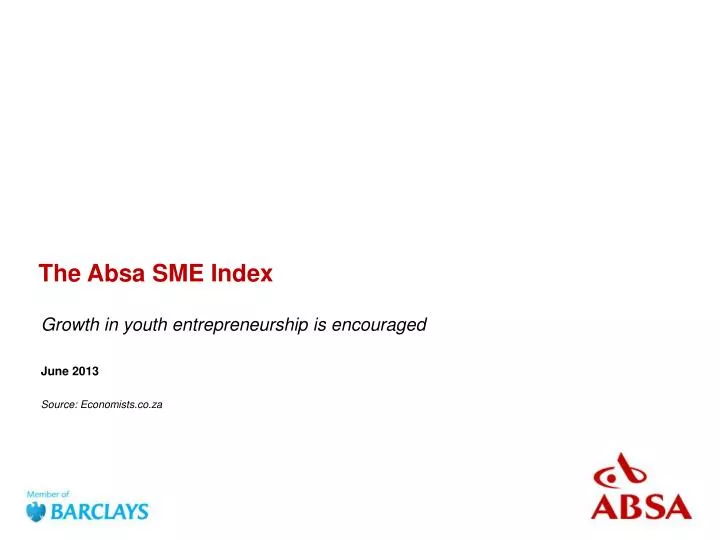 the absa sme index