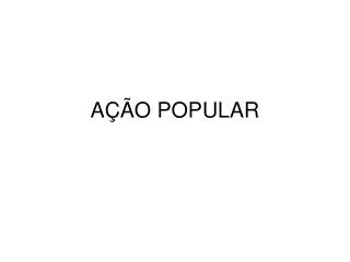 a o popular