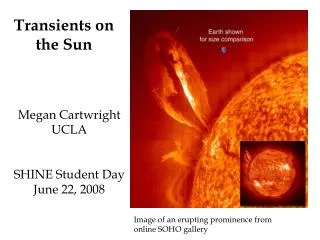 Transients on the Sun