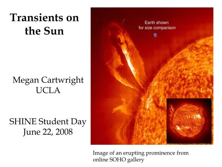 transients on the sun
