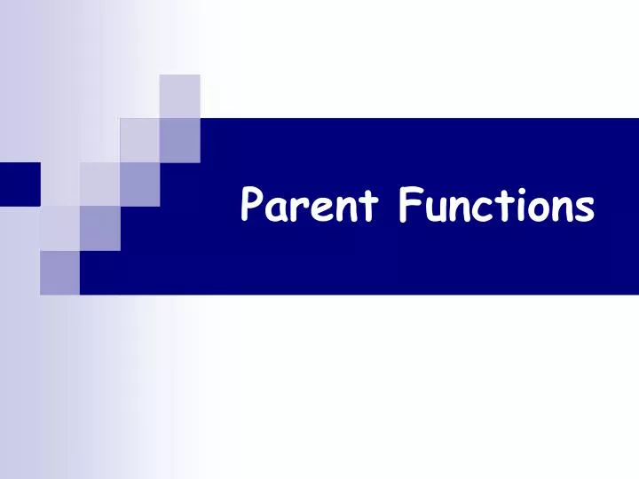 parent functions