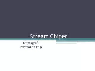 stream chiper