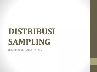 distribusi sampling