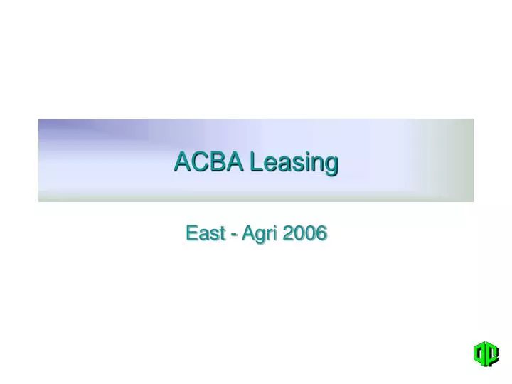 acba leasing