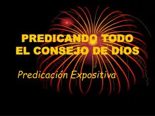 predicando todo el consejo de dios