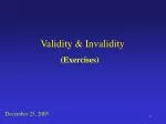 Understanding Validity and Invalidity in Logical Arguments: Exercises - slide 1