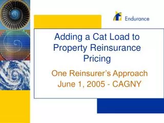 Adding a Cat Load to Property Reinsurance Pricing
