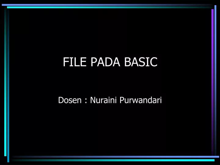 file pada basic