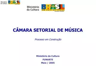 c mara setorial de m sica processo em constru o