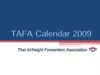 TAFA Calendar 2009
