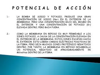 p o t e n c i a l d e a c c i n