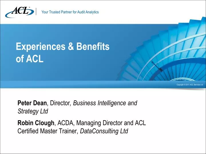 experiences benefits of acl