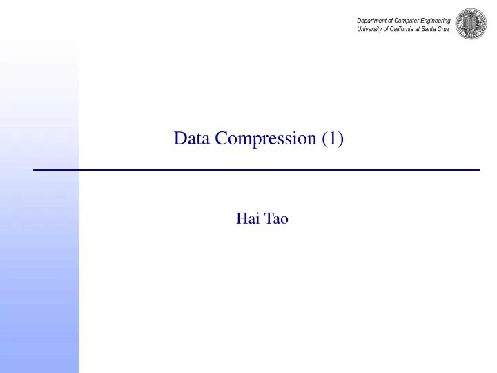 data compression 1