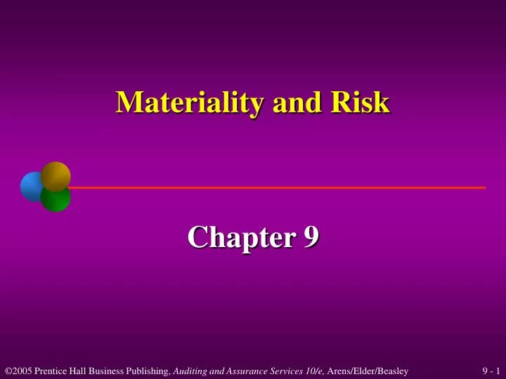 materiality and risk
