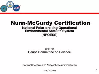 Nunn-McCurdy Certification