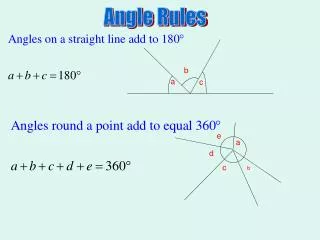 Angle Rules