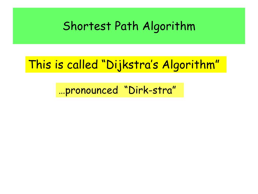 PPT - Shortest Path Algorithm PowerPoint Presentation, free download ...