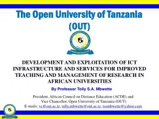 The Open University of Tanzania (OUT)