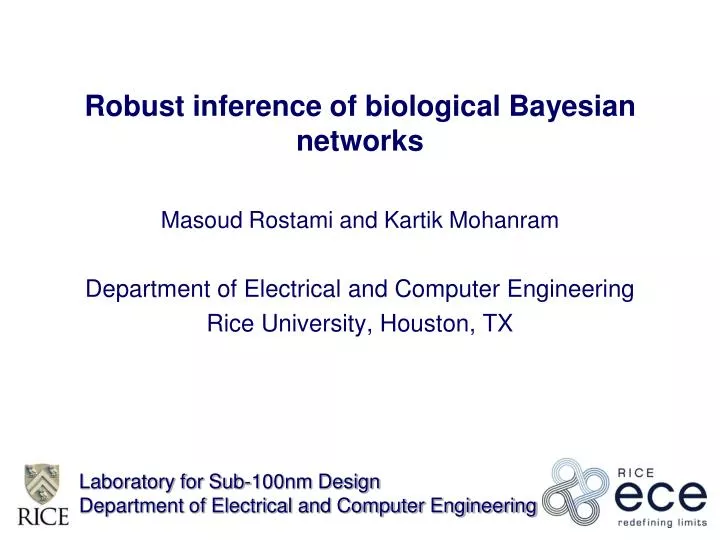 robust inference of biological bayesian networks