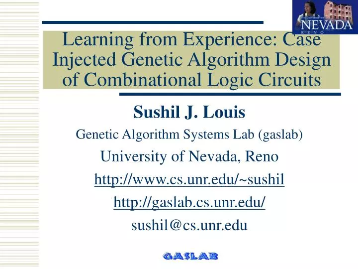 learning from experience case injected genetic algorithm design of combinational logic circuits
