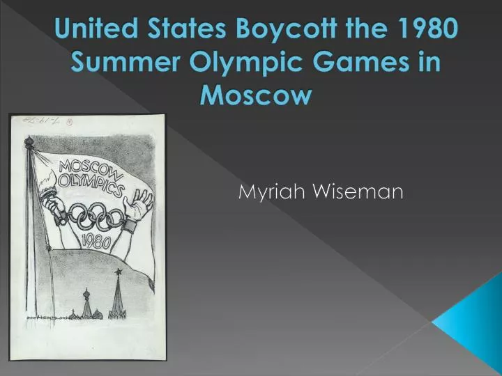 united states boycott the 1980 summer olympic games in moscow