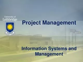Project Management Information Systems and Management