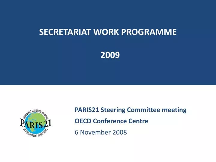 secretariat work programme 2009