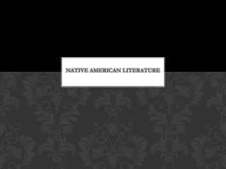 Native American Literature