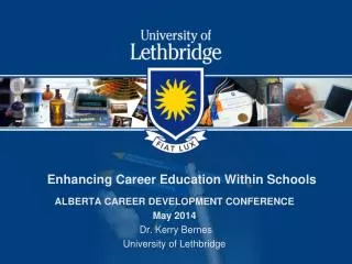 Enhancing Career Education Within Schools