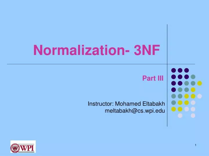 normalization 3nf