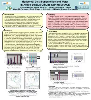 Horizontal Distribution of Ice and Water in Arctic Stratus Clouds During MPACE