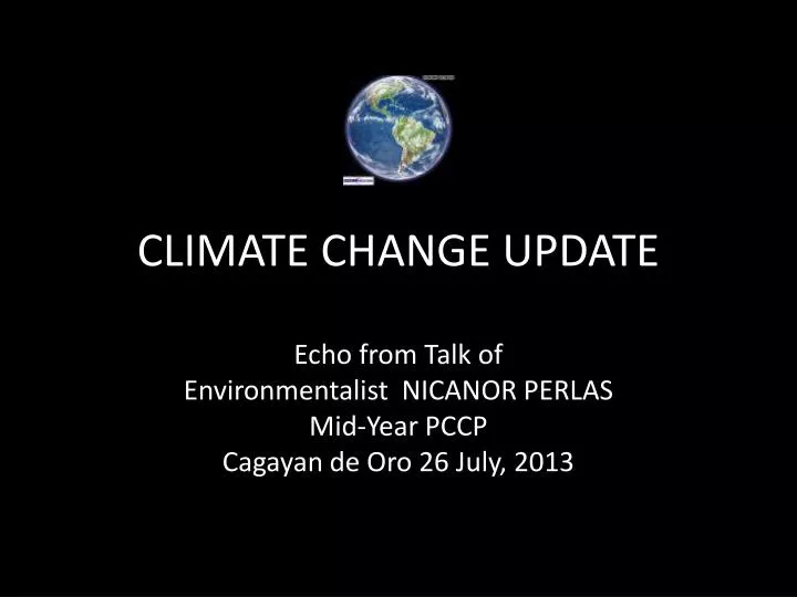 climate change update