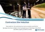 Contractors Site Induction - slide 1