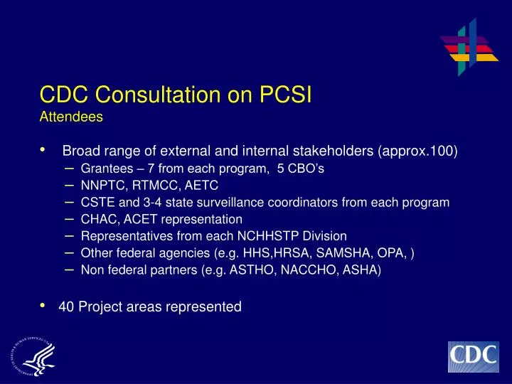 cdc consultation on pcsi attendees