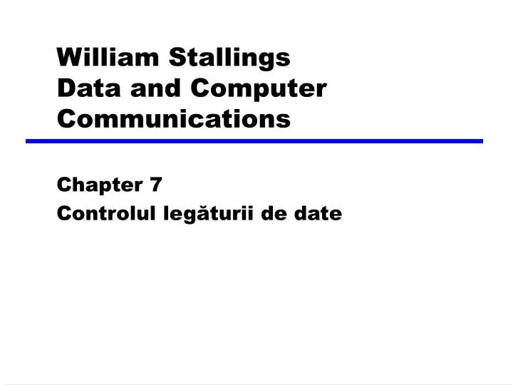 william stallings data and computer communications