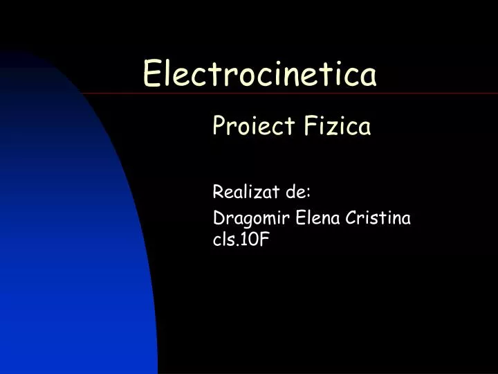 electrocinetica