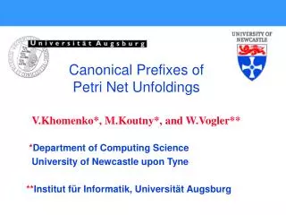 * Department of Computing Science University of Newcastle upon Tyne