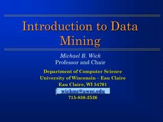 introduction to data mining