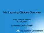 Enhancing Opportunities: 16+ Learning Choices for Better Futures - slide 1