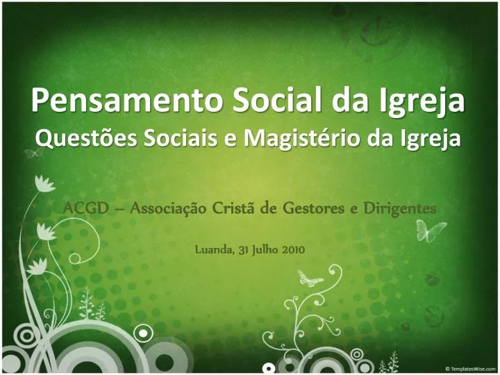 pensamento social da igreja quest es sociais e magist rio da igreja